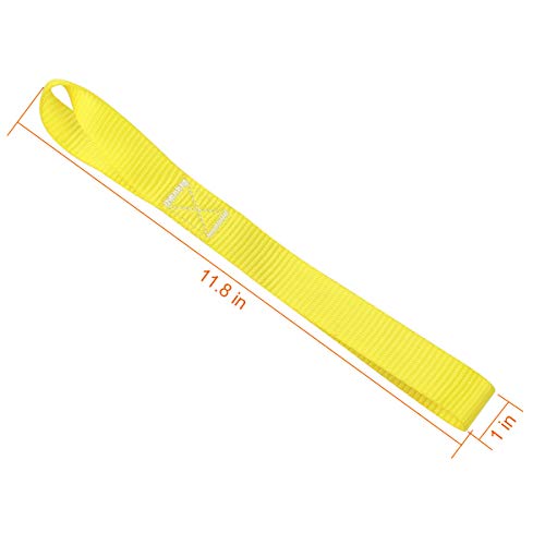 Soft Loop Tie Down Straps 1800Lbs Load Capacity, Tie Down Loops for Securing ATV UTV Motorcycles Scooters Dirt Bikes Lawn Garden Equipment Yellow (8 Pack) - color: yellow-8Pack