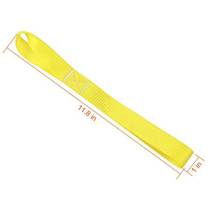 Soft Loop Tie Down Straps 1800Lbs Load Capacity, Tie Down Loops for Securing ATV UTV Motorcycles Scooters Dirt Bikes Lawn Garden Equipment Yellow (8 Pack) - color: yellow-8Pack