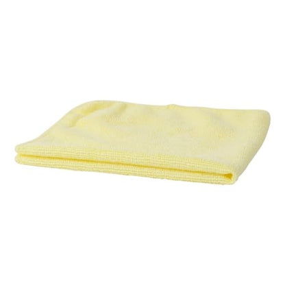 Boardwalk Microfiber Cleaning Cloths, 16 x 16, Yellow, 24/Pack
