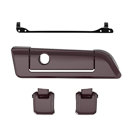 Moto Onfire Black Cherry Tour Trunk Luggage Latches Hinges Fit for AB Harley Touring Razor Chopped King Tour Trunk Luggage - color: Black Cherry