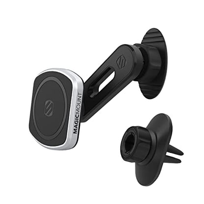 Scosche MP2ODVM-XTSP MagicMount Pro2 Dash/Vent/Window 4-in-1 Magnetic Cell Phone Holder Car Mount Kit Compatible with MagSafe, iPhones, Galaxy, Pixel & All Smartphones - style: Dash / Vent w/ Swingarm