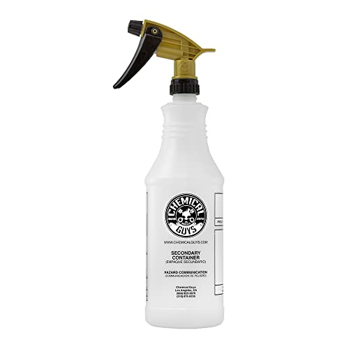 Chemical Guys Acc_136 Acid Resistant Sprayer, with 32 oz Heavy Duty Bottle, White - size: 32 Ounces, style: Acid Resistant Sprayer