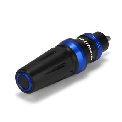 Motorcycle Exhaust Sliders Crash Protector Compatible with S.uzuki Vstrom 800 800DE DL800 DE/Adventure/Touring 2023 2024 2025 | Frame Slider Falling Protection V-Strom 800 Accessories (Blue) - color: blue