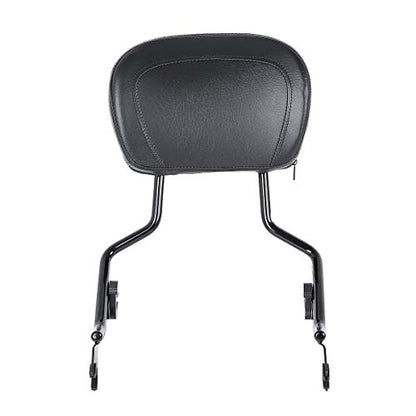 TCT-MOTORPARTS Sissy Bar Upright Passenger Backrest Pad Fits for Harley Touring Street Road Glide 2009-2025 - color: Black