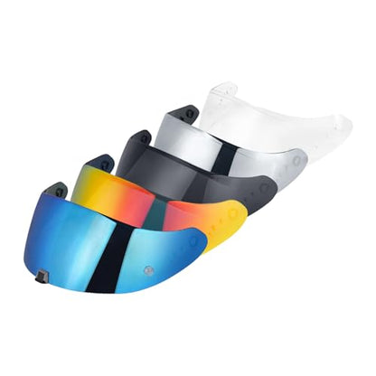 T520 Visor Full Face Helmet Shield Compatible with T520/ ST1400/ R1 Air Motorcycle Replacement Accessories (Chrome Blue) - color: Chrome Blue