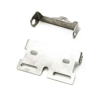 Stainless Steel Ebike Light Mounting Bracket, 304 Stainless Front Headlight And Rear Taillight Holder For Electric Bicycle Fork And Rack, Silver Signal Fixing Support With .5mm Hole(Headlight bracket) - size: Headlight bracket