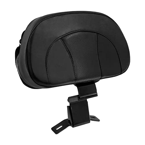 Motorcycle Front Driver Rider Backrest Pad Fits for Harley Touring CVO Street Glide Road King Special Classic Electra Glide 2009-2022 (Black Thread) - color: Black Thread