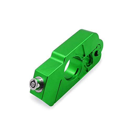BAIONE Motorcycle Grip Lock Handlebar Throttle Security Lock Anti-Theft Scooters fit for ATV Motorcycles Dirt Street Bike (Green) - color: Green