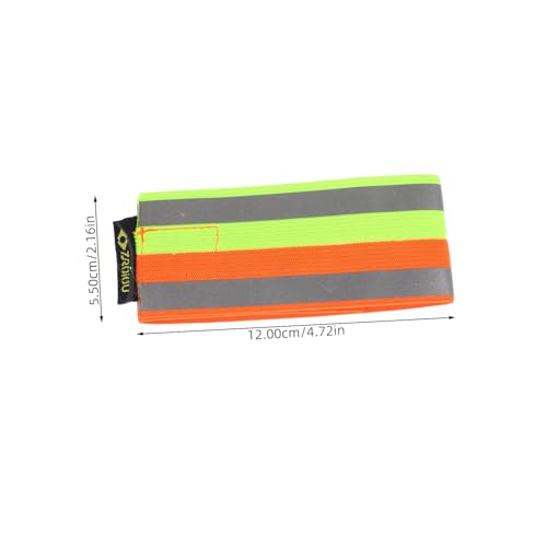 POPETPOP 2pcs Reflective Bike Gear Running Gear Reflective Safety Straps Glow Wrist Bands Night Running Arm Bands