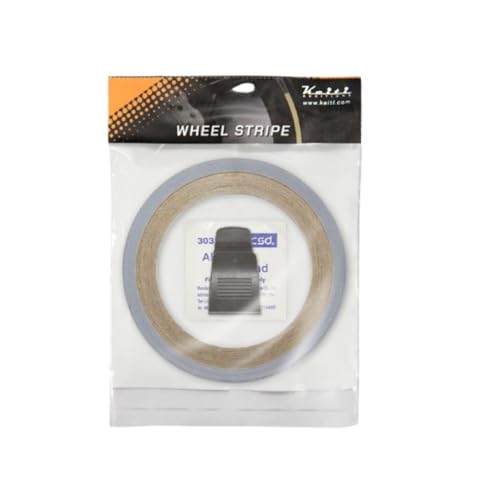 Keiti Reflective Wheel Stripes with Applicator Tool 7mm x 6M (White) - color: White