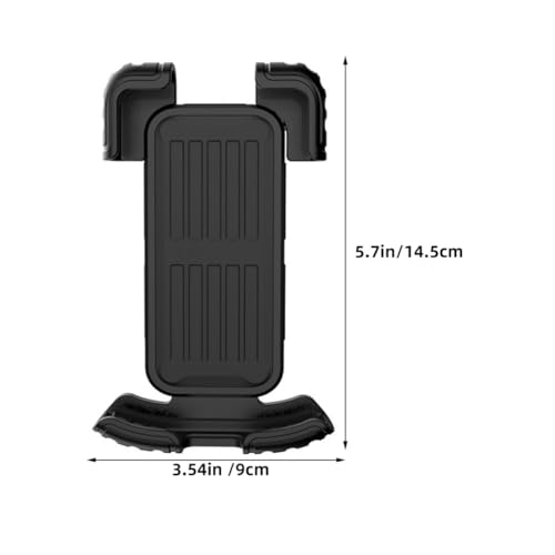 BESPORTBLE Anti-Shake Bike Phone Holder Mount for Bicycle and Motorcycle, Vibration Dampening Handlebar Cell Phone Support, Black, Fits 1.8-2.8cm Tubes, Suitable for Navigation and Scooter