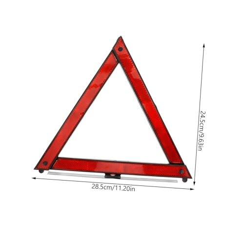 3pcs Reflective Emergency Triangle Reflectors for Vehicles High Visibility Roadside Warning Triangles Essential Traffic Safety Tools for Nighttime Use