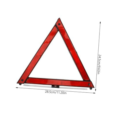 3pcs Reflective Emergency Triangle Reflectors for Vehicles High Visibility Roadside Warning Triangles Essential Traffic Safety Tools for Nighttime Use