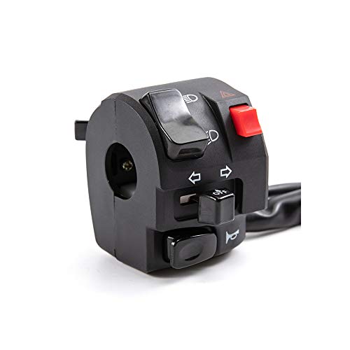 Universal Motorcycle Switch 7/8” 22mm Motorcycle Horn Button Blinker Fog Light Light Start Handlebar Electric Control Switch