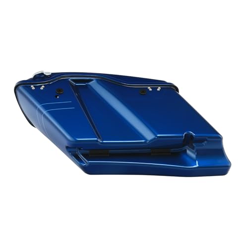 HR3 Superior Blue (Pinstripe) 4" Stretched Hard Saddlebags w/Speaker Lids Compatible with 2015 Road Glide Special FLTRXS (Replace for OEM) - color: Superior Blue (Pinstripe)