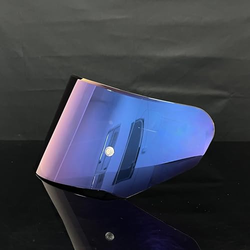 Assault Helmet Visor,Motorcycle Helmet Shield Replacement UV Protection Windshield Compatible With Assault,Stream,Rapid,Storm,FF320,FF328,FF353,FF800(Blue) - color: Blue