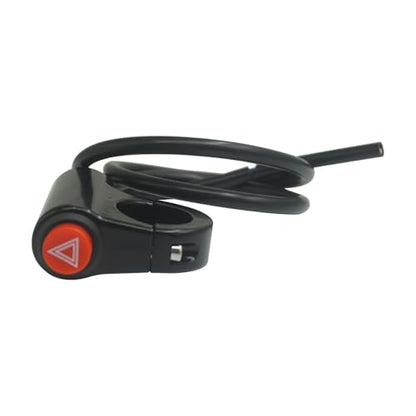Motorcycle Hazard Light Switch Button Emergency Warning Signal Light Switch Button Double Flash Switch for Motorcycle Motorbike Scooter