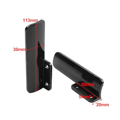 2 Pcs ABS Guard Cover Front Fork Guard Protectors YZT-FCY-01C Carbon Fiber Pattern Black For Harley-Davidson CVO Street Glide 117/121 23-25