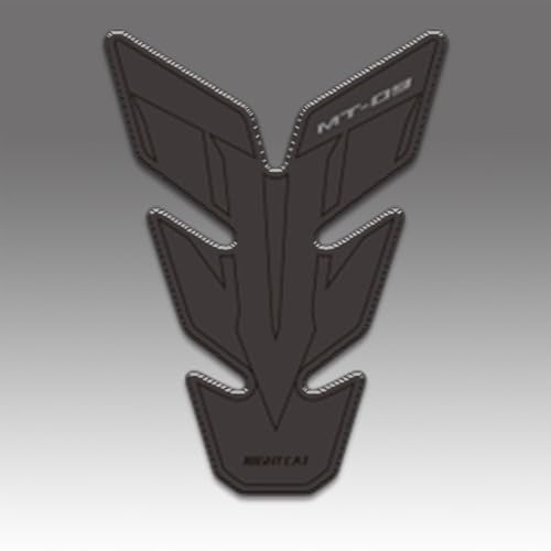 NIGHT CAT Motorcycle Fuel Tank Protector Compatible with Yamaha MT09 Fuel Tank Pad Non-SlipTank Side Traction pad Gas Tank Sticker Set(Black Fishbone Sticker) - color: Black-fishbone Sticker
