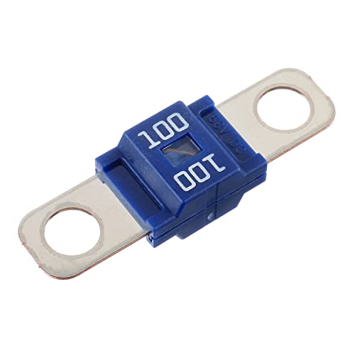 BOJACK 100 Amp AMI/Midi Fuse Holders and High Current Bolt-on Midi Fuses 100A for Cars Trucks Vehicles (Pack of 2) - style: 100 A