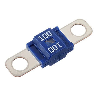 BOJACK 100 Amp AMI/Midi Fuse Holders and High Current Bolt-on Midi Fuses 100A for Cars Trucks Vehicles (Pack of 2) - style: 100 A