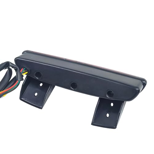 Motorcycle Chopped Rear Fender Edge LED Brake License Plate Tail Light Stop Running Light Turn Signal Lamp for Harley Sportster XL883N 1200N XL1200V XL1200X (Red) - color: Red