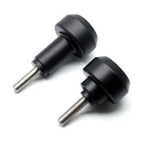 MZS Motorcycle Frame Sliders Compatible with ZX10R ZX-10R 2016-2026, Falling Crash Protector Guards No Cut Kits Black - size: ZX10R