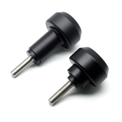 MZS Motorcycle Frame Sliders Compatible with ZX10R ZX-10R 2016-2026, Falling Crash Protector Guards No Cut Kits Black - size: ZX10R