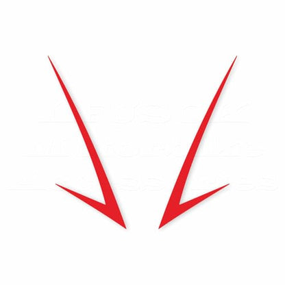 Motorcycle Front Fairing Reflective Sticker Decals,Red | Compatible with Yamaha YZF R25 R3 2019-2022 - color: Red