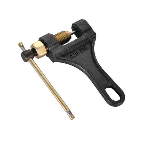 Motorcycle Chain Breaker Tool, # 420-530 Roller Chain Link Removal Repair Tool, Heavy Duty Motorbike Pin Link Riveting Splitter, Compatible with ATV Dirt Bike Scooter