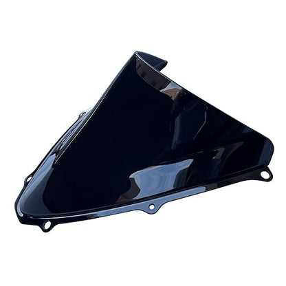 Motorcycle Double Bubble Windshield Windscreen Visor Air Flow Deflector Compatible with Suzuki GSXR 600 750 2006-2007