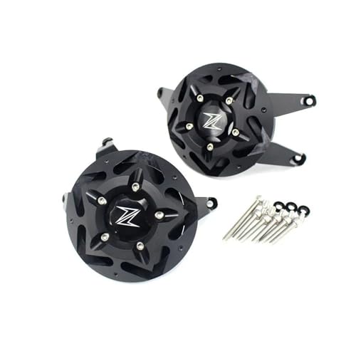 Motorcycle CNC Engine Stator Engine Protective Cover Guard Protector Compatible with Z900 Z 900 2017 2018 2019 2020 2021 2022 2023 2024(Black,B) - color: Black, size: B