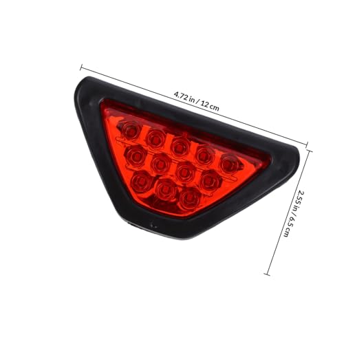 Car Rear LED Triangle Warning Light Set, Universal Red Flashing Brake Tail Lamp for Cars and Trucks, Emergency Reflective Strobe Signal for Rear Bumper Safety