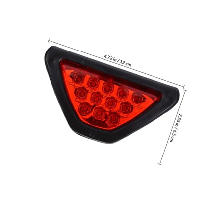 Car Rear LED Triangle Warning Light Set, Universal Red Flashing Brake Tail Lamp for Cars and Trucks, Emergency Reflective Strobe Signal for Rear Bumper Safety