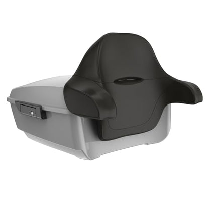 Advanblack 2024 Road Glide King Tour Trunk Pack Vechicle Bag Compatible with Motorcycle Harley Touring CVO Road Glide, Street Glide, 2023.5 2024 2025 Mounting Rack, Backrest & Liners (Billiard Gray) - color: Billiard Gray