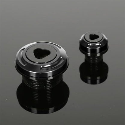 Monkey Engine Crankcase Cover Plugs Compatible with Monkey 125 GROM CT125 DAX 125 CNC Motorcycle Accessories Crankcase Hole Plug (Black) - color: Black3