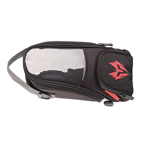 Tank Bag, Magnetic Tank Bag Oxford Fabric High Strength Fuel 4.5L Large Capacity Navigation Package Magnetic Atv for (Red)