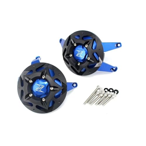 Motorcycle CNC Engine Stator Engine Protective Cover Guard Protector Compatible with Z900 Z 900 2017 2018 2019 2020 2021 2022 2023 2024(Blue,A) - color: Blue, size: A