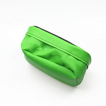 Universal Dirt Bike Off-road PU Leather Tool Bag Storage Tool For Motorcycle Honda Kawasaki Yamaha XR250 KLX250 DRZ 250 (Green) - color: Green