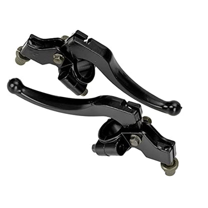 FVRITO 7/8" 22mm Universal Clutch Brake Handle Levers Perch for CRF50 CRF70 CRF80 CRF100 CRF150 XR50 XR80 XR100 ATC 200m Pit Dirt Bike Motor Motocross Motorcycle Baja Mini Bike MB200 Left and Right - color: Black