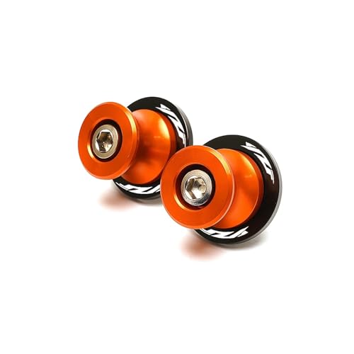 Motorcycle 6mm Swingarm Spools Slider Stand Accessories Compatible With YZF R3 R25 R6 R1 2019 2020 2021 YZFR3 YZFR1 YZFR6(Orange1) - color: Orange1