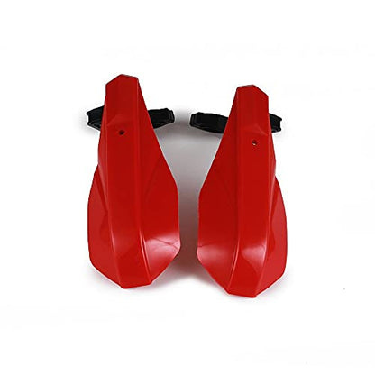 AnXin Motorcycle Handguards 7/8" and 1 1/8" Hand Guard Handlebar Protection Universal for CRF110 CRF50 CRF125 XR100 CRF 70 CRF80 CR 85 XR70 XR80 Dirt Pit Bike ATV Red - color: red