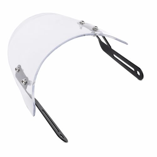 Motorcycle , Clear Wind Deflector PMMA Panel Front Wind Deflector with Mount Bracket for Scrambler 400X 2023-2024, for Speed 400 2023-2024, for Street Scrambler 900 - size: Transparent