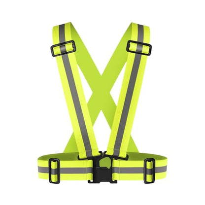 High Visibility Reflective Vest for Running at Night, Adjustable Safety Vest for Men Women, Lightweight Breathable for Jogging Cycling Walking