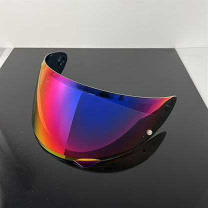 HJ-34P Helmet Visor Replacement for HJC C10.Motorcycle Helmet Shield UV Protection Compatible with HJC C10 (Revo Rose Red+Anti Fog Film) - color: Anti Fog Film+revo Rose Red