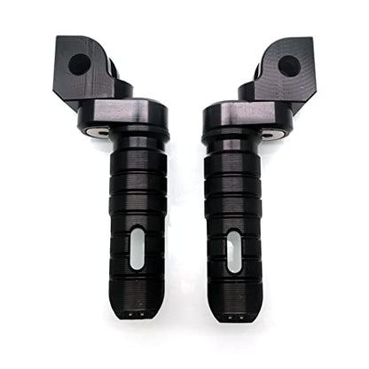 MZS Motorcycle Foot Pegs, CNC Double Adjustable Front Rider Footpegs Footrest Rest Pedal Black Compatible with FZ07 FZ09 FZ10 FZ1 FZ6 FZ6R FZ8 MT03 MT07 MT09 MT10 YZF R3 SCR950 Tracer XSR700 XSR900 - size: FZ07/FZ09/FZ10/FZ1/FZ6/FZ8/MT03/MT07/MT09/R3