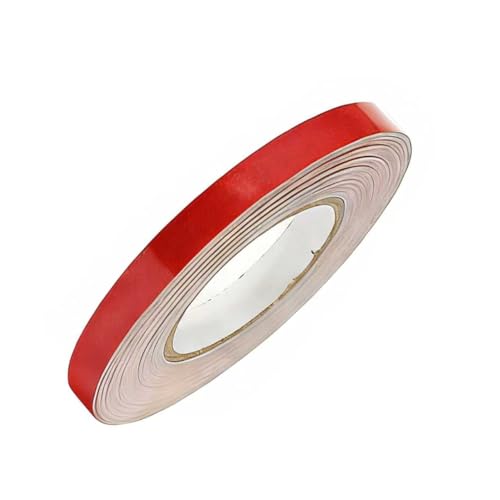 Car Reflective Strip Sticker, 0.39" x 197" Waterproof Car Body Reflective Tape, DIY Night Visibility Warning Rim Strip Decal, Universal for Most Cars, Motorcycles, Bikes (Red) - color: Red