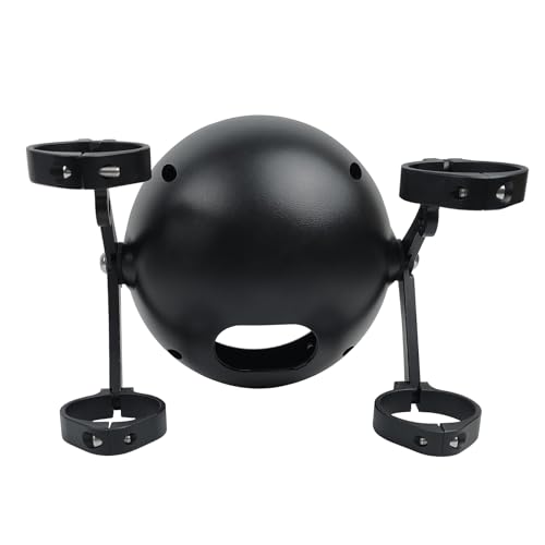 5.75inch CNC Motorcycle Headlight Aluminum Alloy Housing Bucket with CNC Side Mounting Bracket 51-54MM Fork Tube Holder Clamps for Motorcycle - size: 54