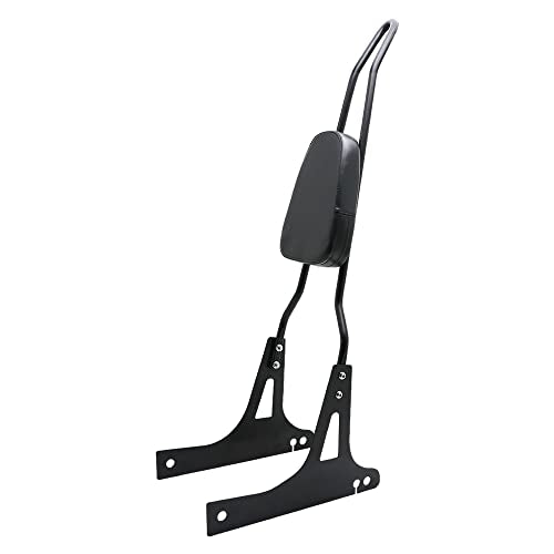 Motorcycle Detachable Pad Passenger Backrest Sissy Bar for 2006-2016 Harley Davidson Dyna FLD Street Bob FXDB FXD Wide Glide Super Glide Custom FXDC Low Rider FXDL Black - color: Black
