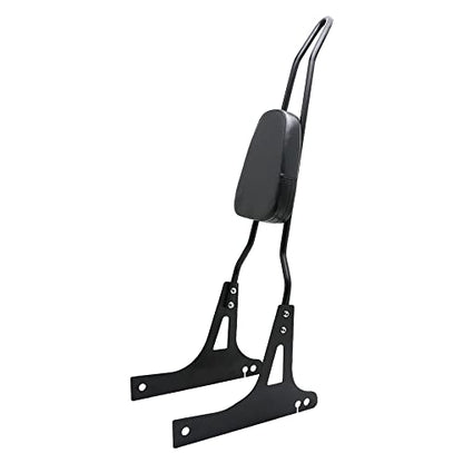Motorcycle Detachable Pad Passenger Backrest Sissy Bar for 2006-2016 Harley Davidson Dyna FLD Street Bob FXDB FXD Wide Glide Super Glide Custom FXDC Low Rider FXDL Black - color: Black
